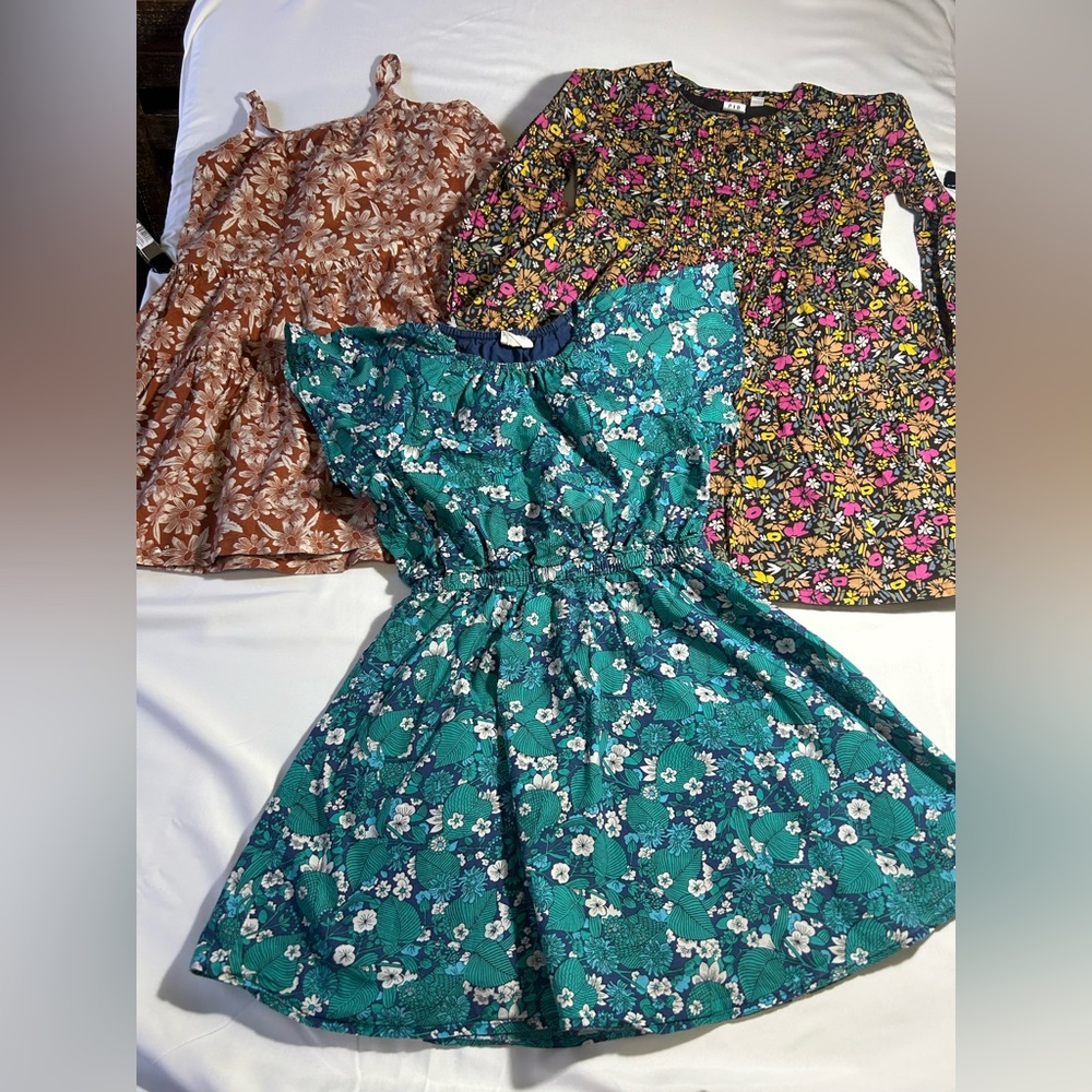 Girls floral dress lot crew cuts and gap sz 6/7